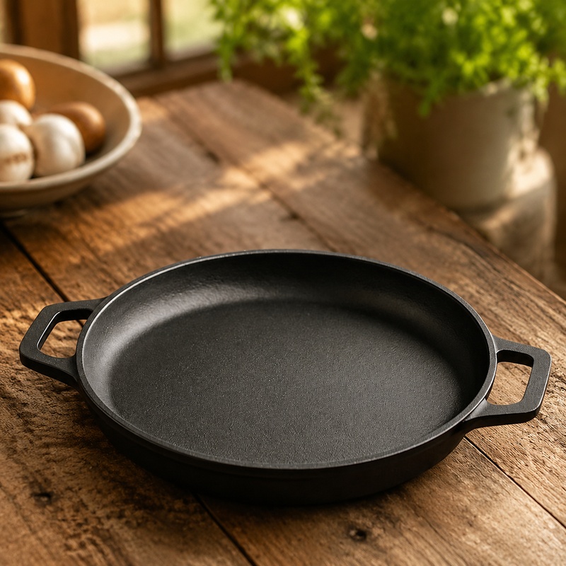 Cast Iron Tetsubin - Padella in ghisa resistente con superficie