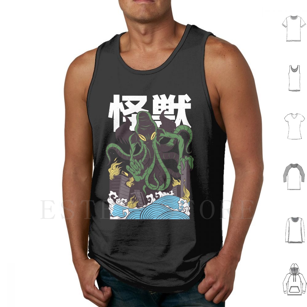 Japanese Daily Lifestyle - Cthulhu giapponese canotte gilet senza maniche